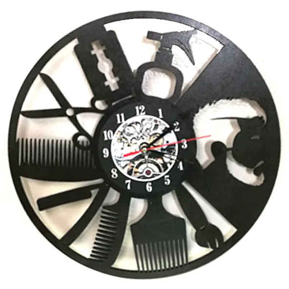 Reloj Herramientas de barbería caladas · BAR-002