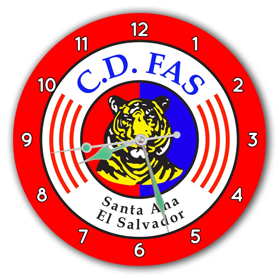 Reloj C. D. FAS sobre rojo · DEP-002