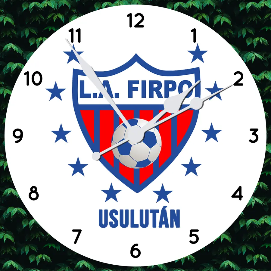 Reloj Firpo con fondo vegetal · DEP-032