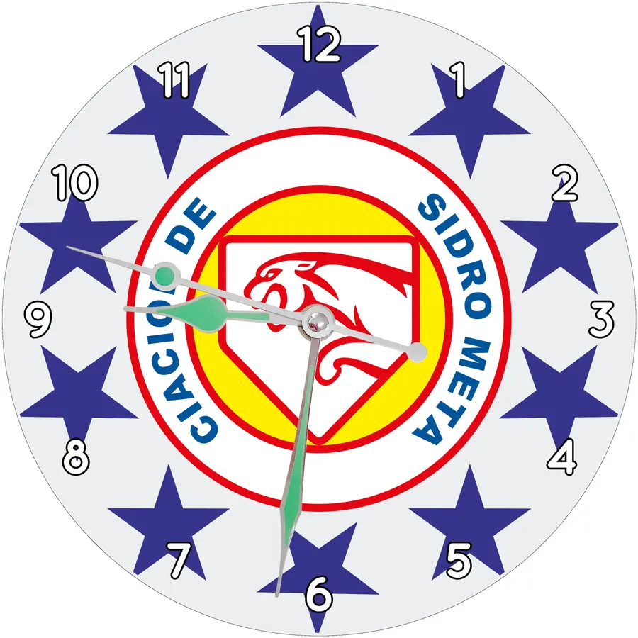 Reloj Isidro Metapán rodeado de estrellas · DEP-038