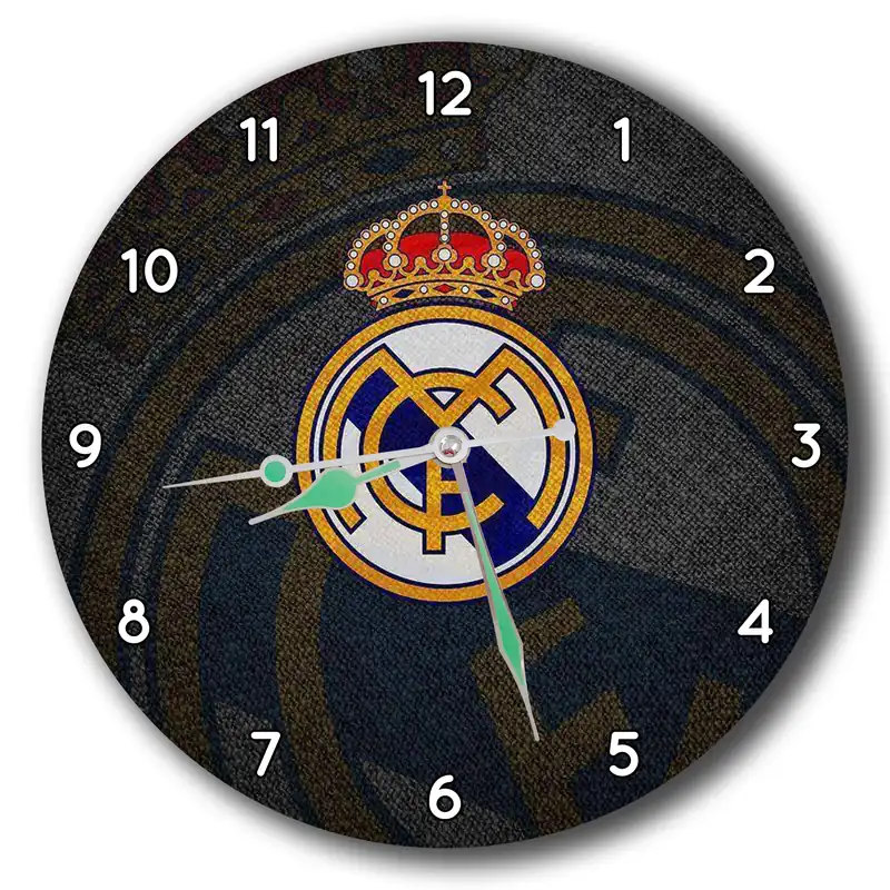 Reloj Real Madrid en fondo texturizado · DEP-048