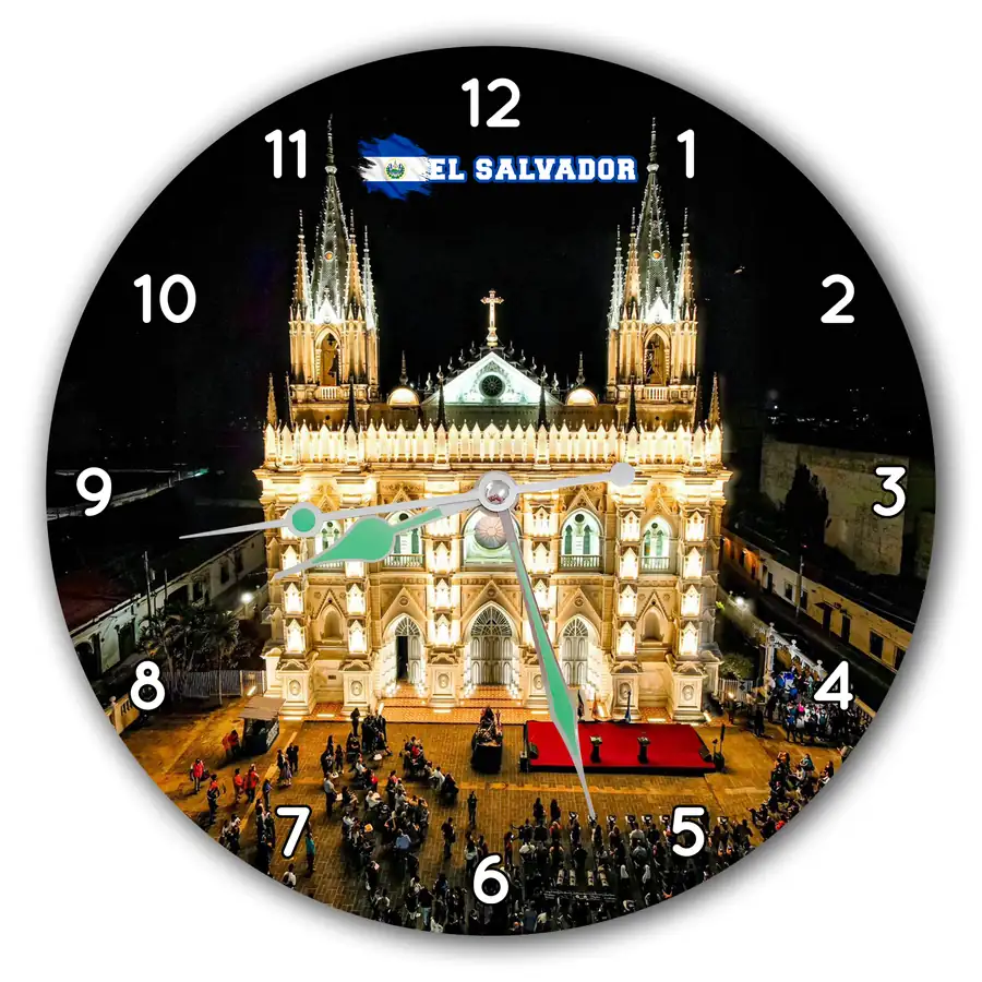 Reloj Catedral de Santa Ana iluminada · ESV-008
