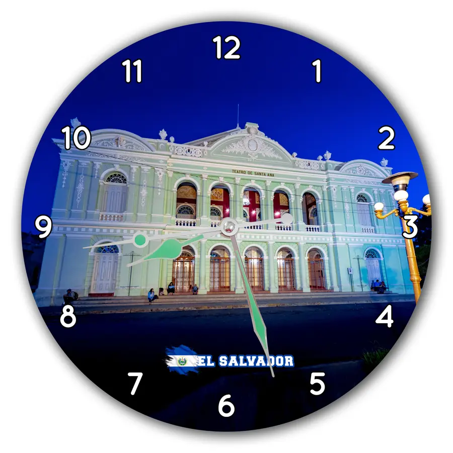 Reloj Teatro de Santa Ana iluminado · ESV-010