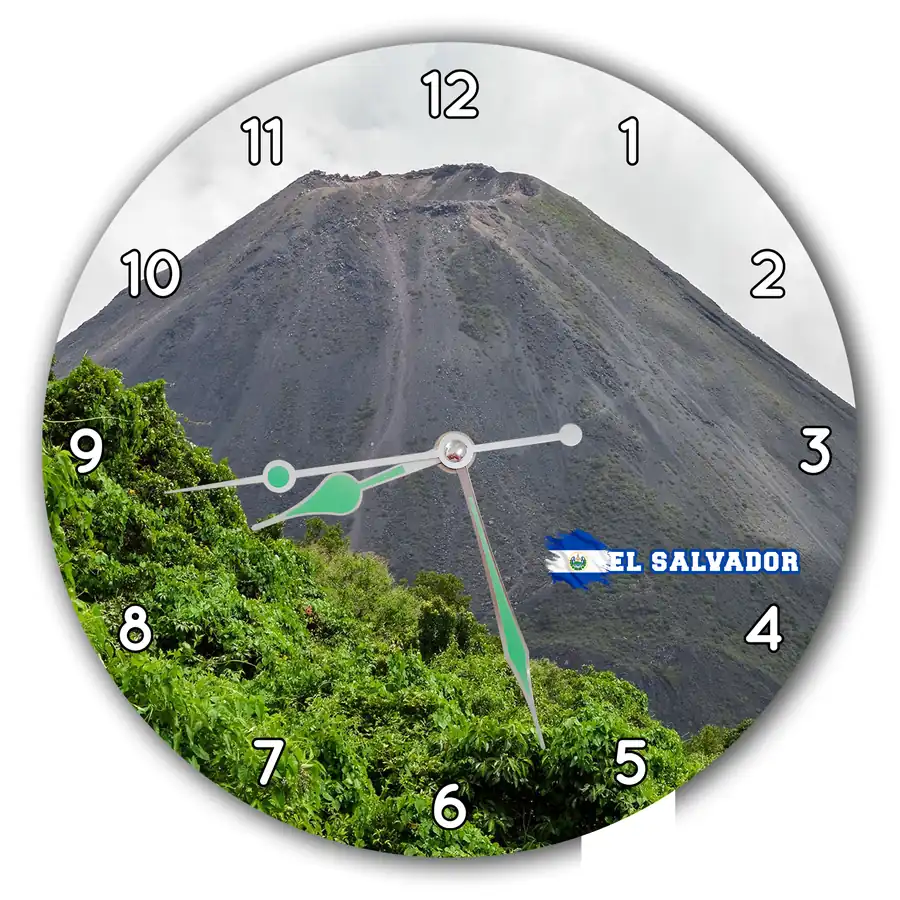 Reloj Volcán entre vegetación · ESV-032