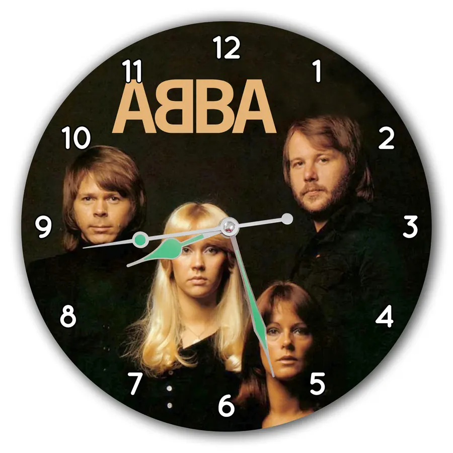 Reloj ABBA con retrato del grupo · MUS-004