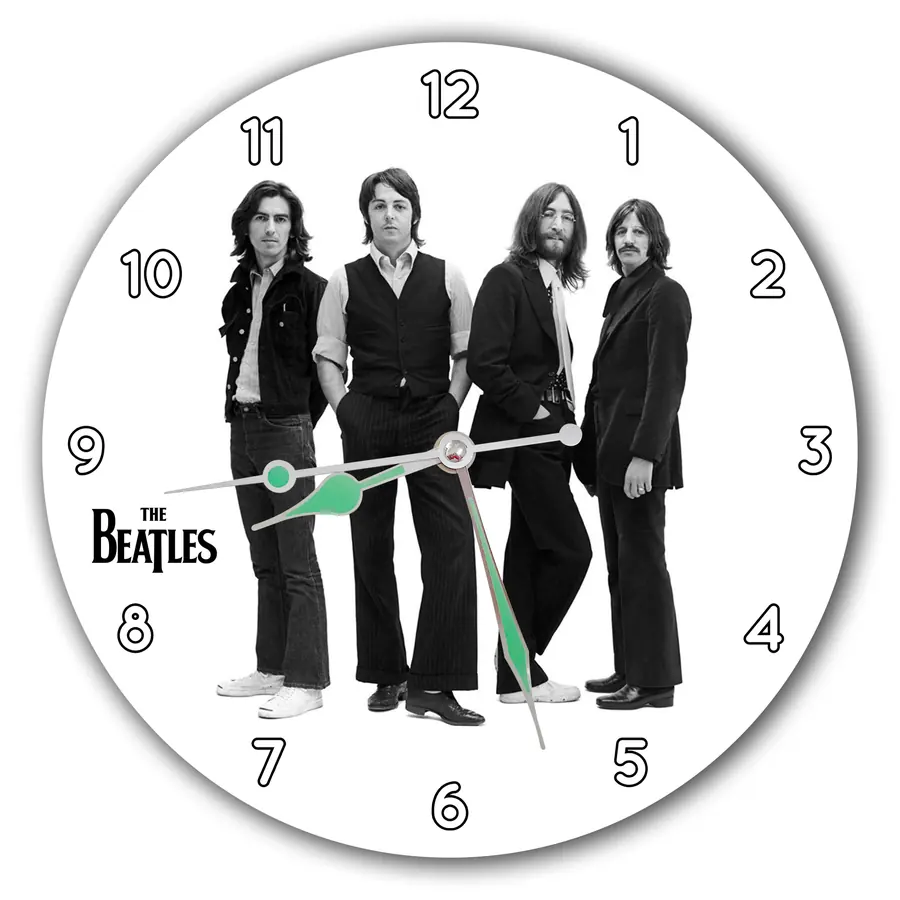 Reloj The Beatles en blanco y negro · MUS-008