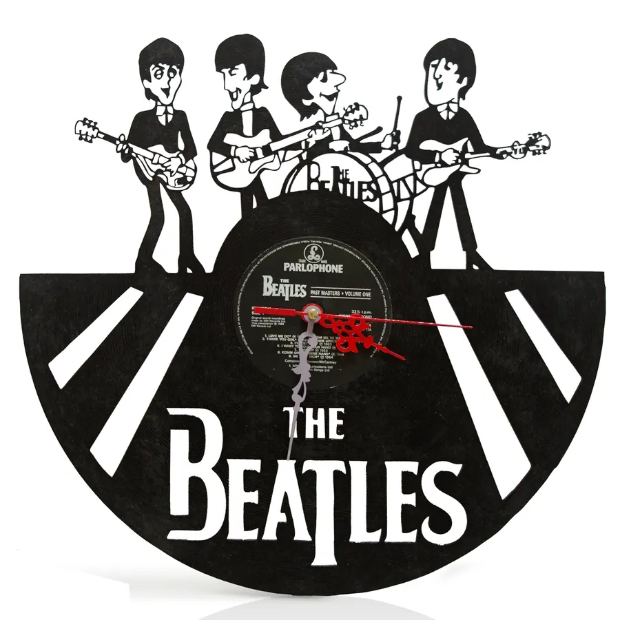 Reloj The Beatles tocando en silueta · MUS-013