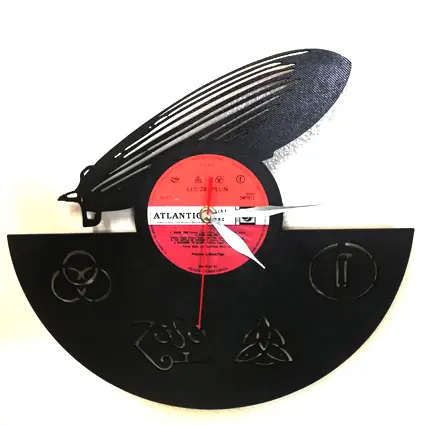 Reloj Led Zeppelin con disco abierto · MUS-025