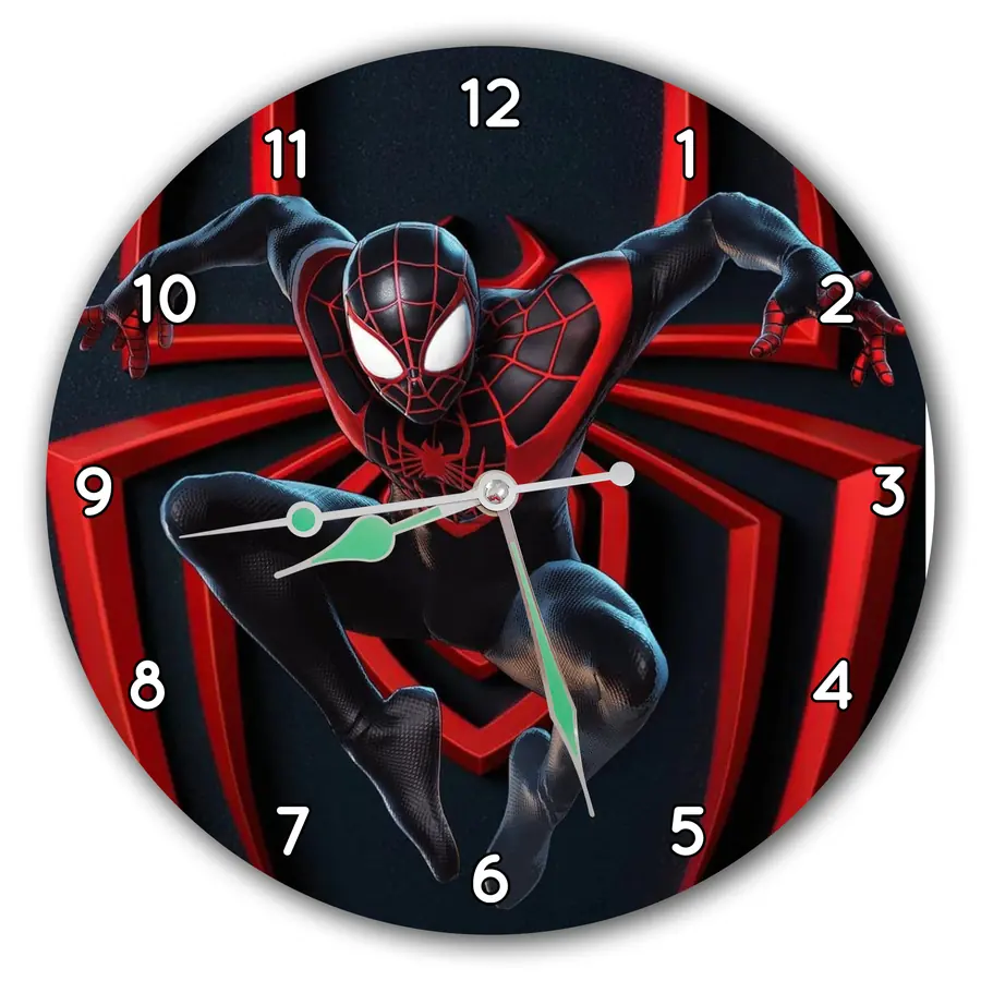 Reloj Miles Morales en negro y rojo · PEL-001