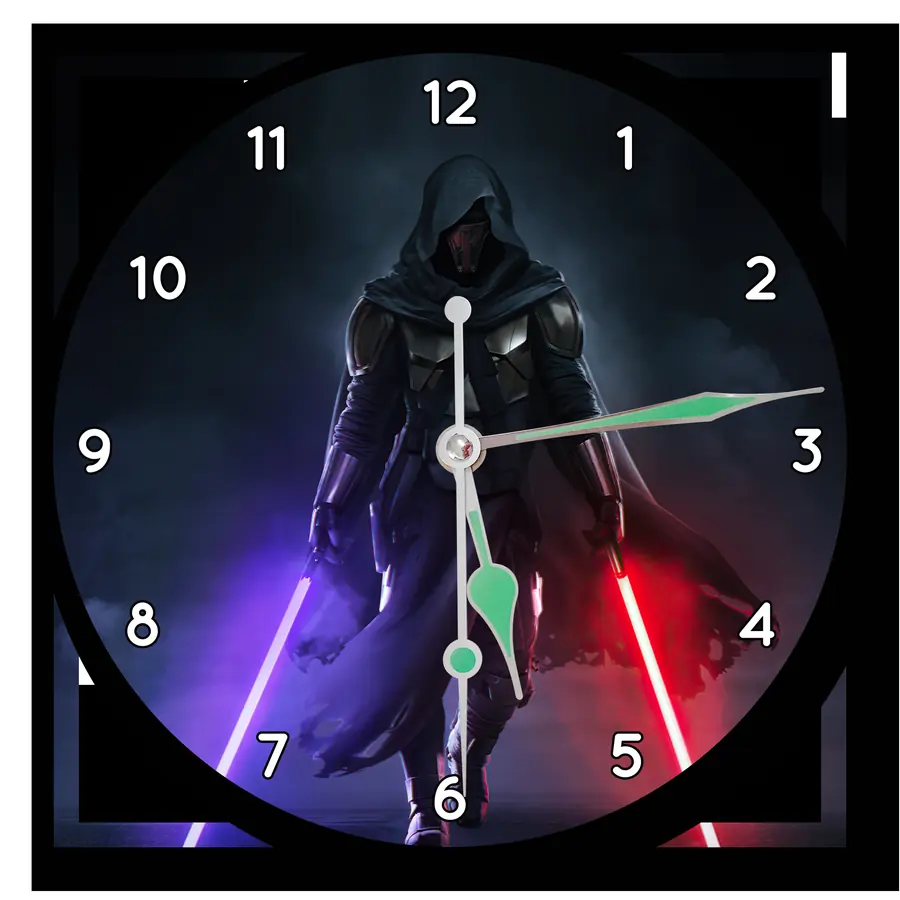 Reloj Star Wars con figura encapuchada · PEL-028