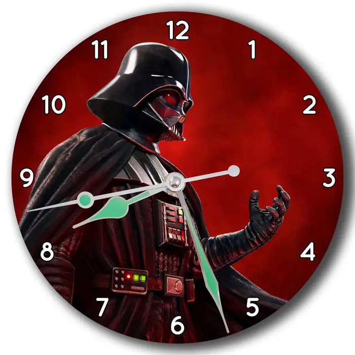 Reloj Darth Vader sobre rojo · PEL-038