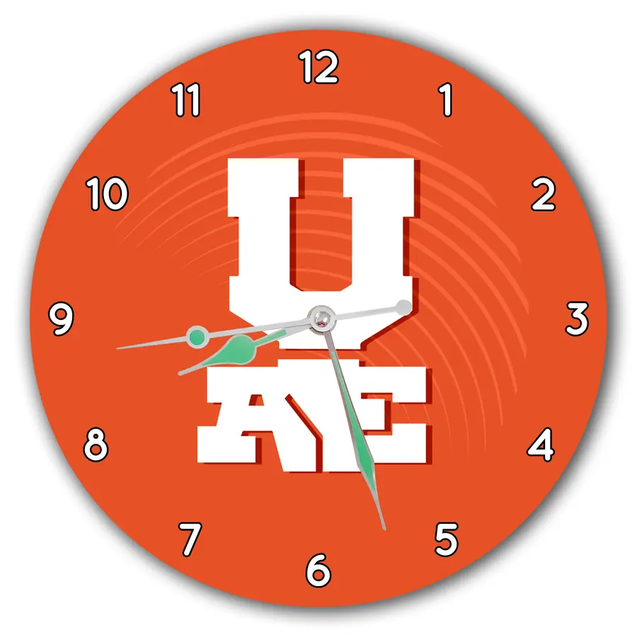 Reloj Universidad Albert Einstein en naranja · UNI-002